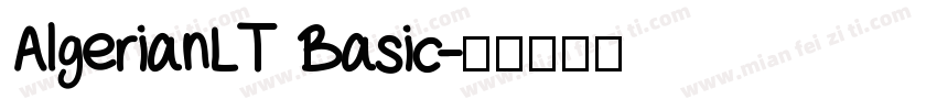 AlgerianLT Basic字体转换